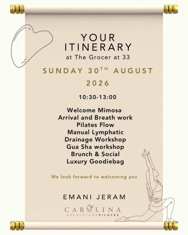 Sip & Glow itinerary